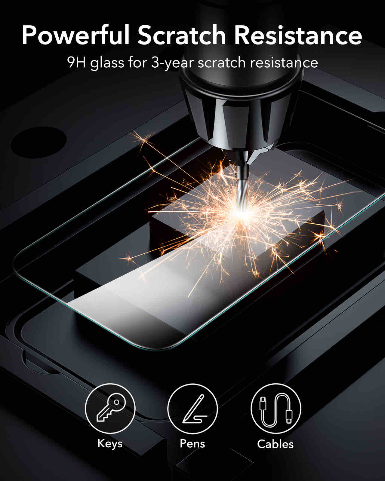 ESR iPhone 16 Pro Max Tempered-Glass Screen Protector