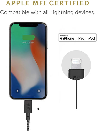 Native Union Belt Cable - Usb A To Lightning 1.2M - Cosmo Black