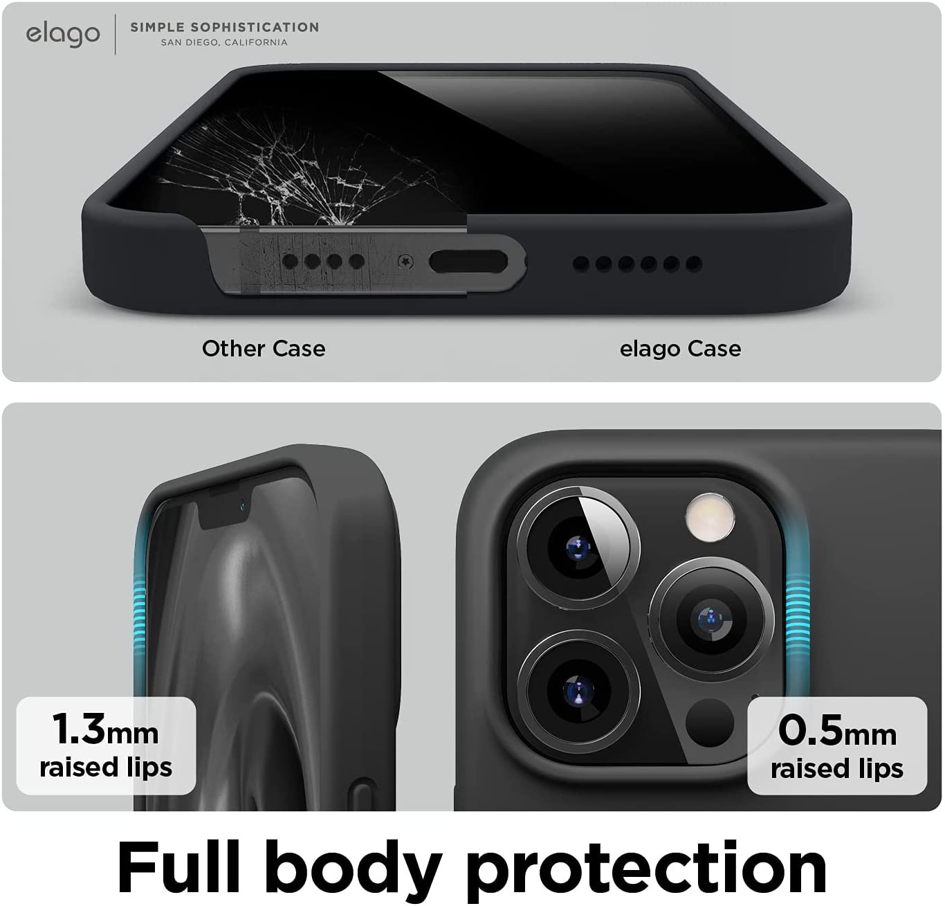Elago Iphone 13 Pro Max / Iphone 12 Pro Max Magsafe Soft Silicone Case - Black
