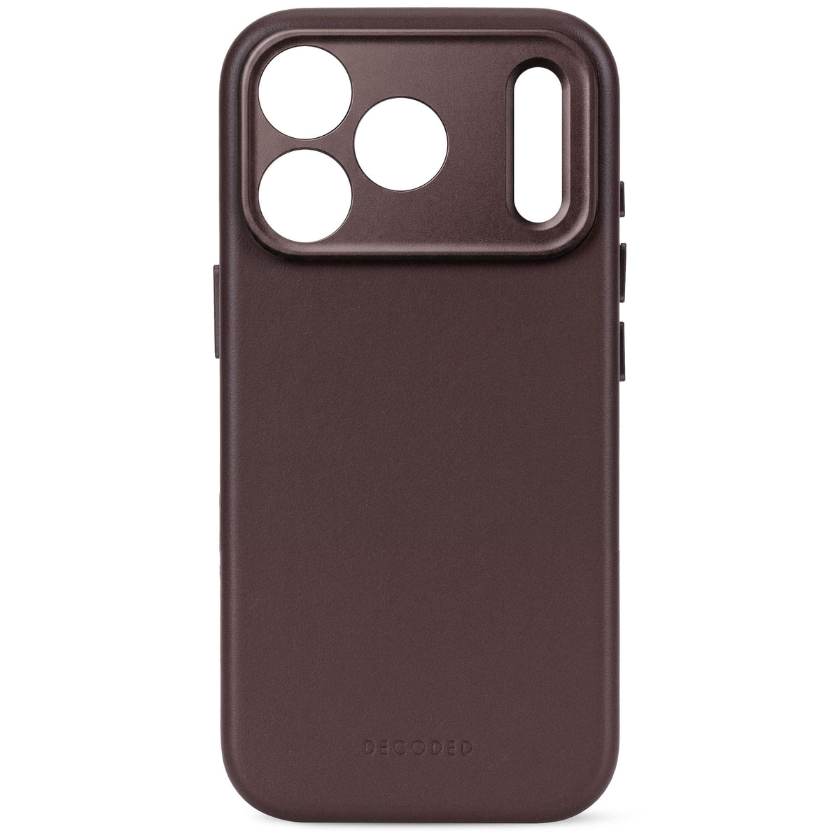 Decoded Leather Backcover Case For Apple iPhone 18 Pro / Apple iPhone 17 Pro - Chocolate Brown