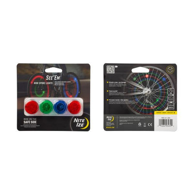 Niteize See'Em™ Mini Spoke Lights - 4 Pack - Assorted