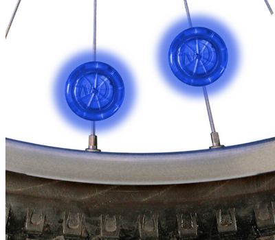 NiteIze See'Em Mini LED Spoke Bike Lights - 2 Pack - Blue