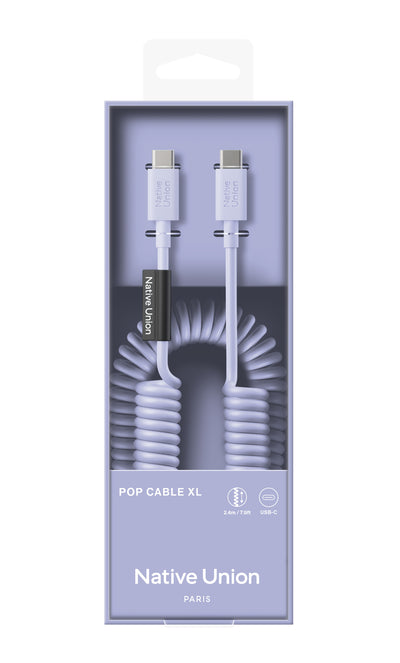 POP USB-C to USB-C Cable - 2.4 Meter / 60W / Lilac