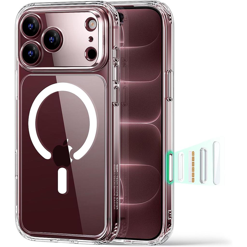 ESR Halolock Classic Hybrid (Camera Control Button) Case For iPhone 18 Pro Max / Apple iPhone 17 Pro Max - Clear