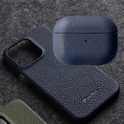 iPhone 13 Pro - Airpod 3 - Dark Blue Leather Case Gift Set With Wallet Accessories > Mobiles & Tablets