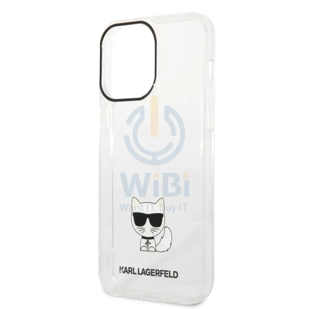 iPhone 14 Pro Max - Transparent Karl Lagerfeld IML Choupette Body Hard Case Accessories > Mobiles & Tablets > Mobiles