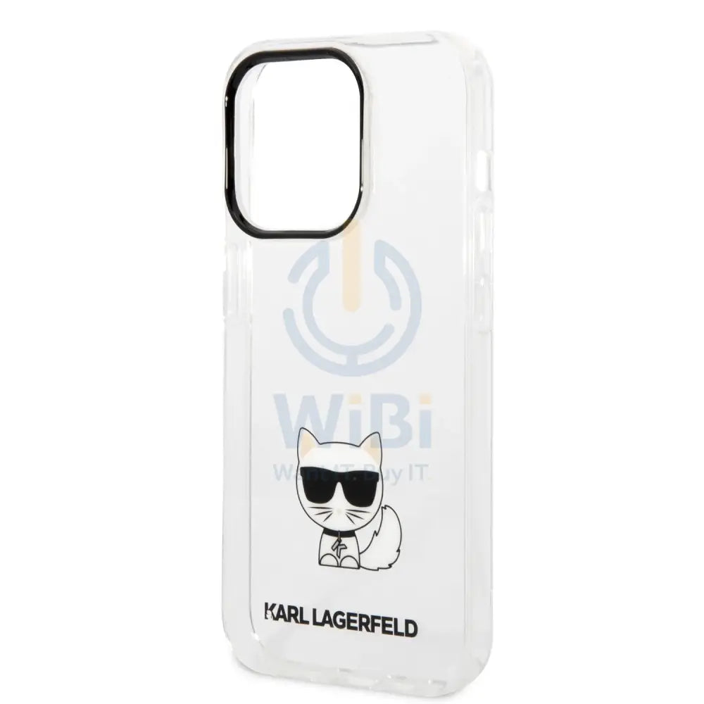 iPhone 14 Pro Max - Transparent Karl Lagerfeld IML Choupette Body Hard Case Accessories > Mobiles & Tablets > Mobiles