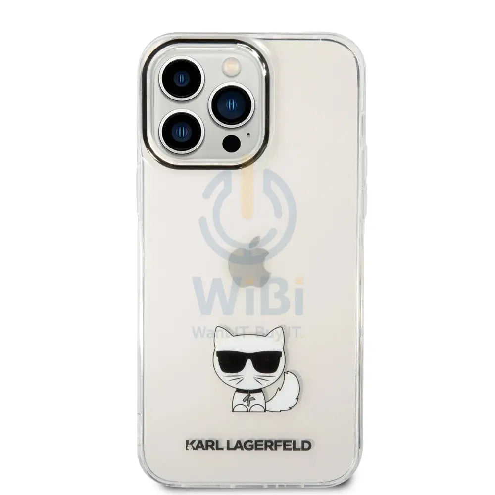 iPhone 14 Pro Max - Transparent Karl Lagerfeld IML Choupette Body Hard Case Accessories > Mobiles & Tablets > Mobiles
