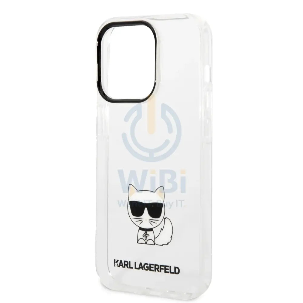 iPhone 14 Pro - Transparent Karl Lagerfeld IML Choupette Body Hard Case Accessories > Mobiles & Tablets > Mobiles
