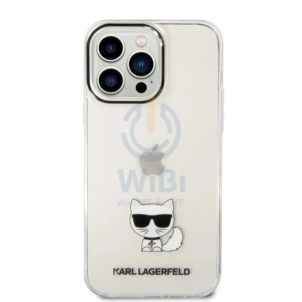 iPhone 14 Pro - Transparent Karl Lagerfeld IML Choupette Body Hard Case Accessories > Mobiles & Tablets > Mobiles