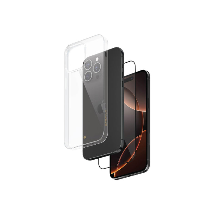 Smartix Premium Bundle (Screen Protector + Case) for Apple iPhone 16 Pro - Clear