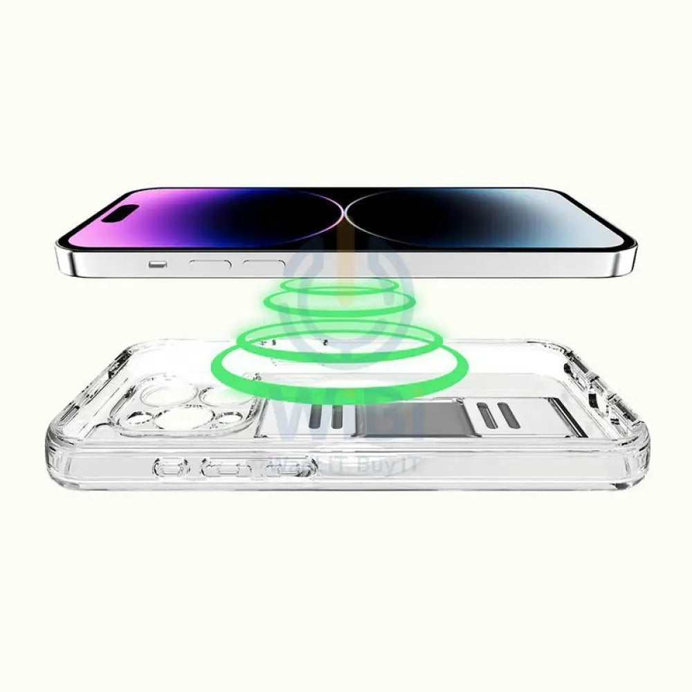 Itskins Avana Magsafe Grip-It Series Case With Camera Lens Protector - iPhone 15 Pro / Clear Accessories > Mobiles &