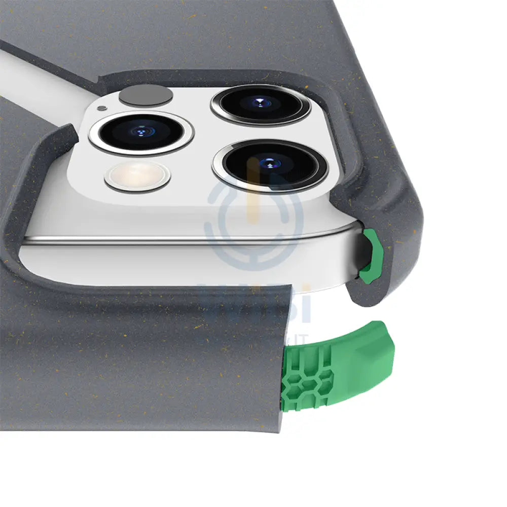 Itskins Biodegradable Case For iPhone 12 & 12 Pro - Grey And Green Accessories > Mobiles & Tablets