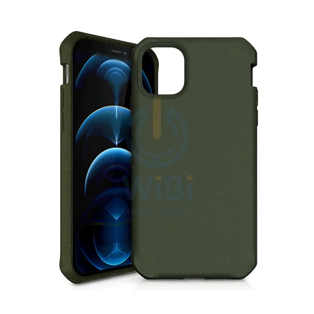 Itskins Biodegradable Case For iPhone 12 & 12 Pro - Kaki Accessories > Mobiles & Tablets