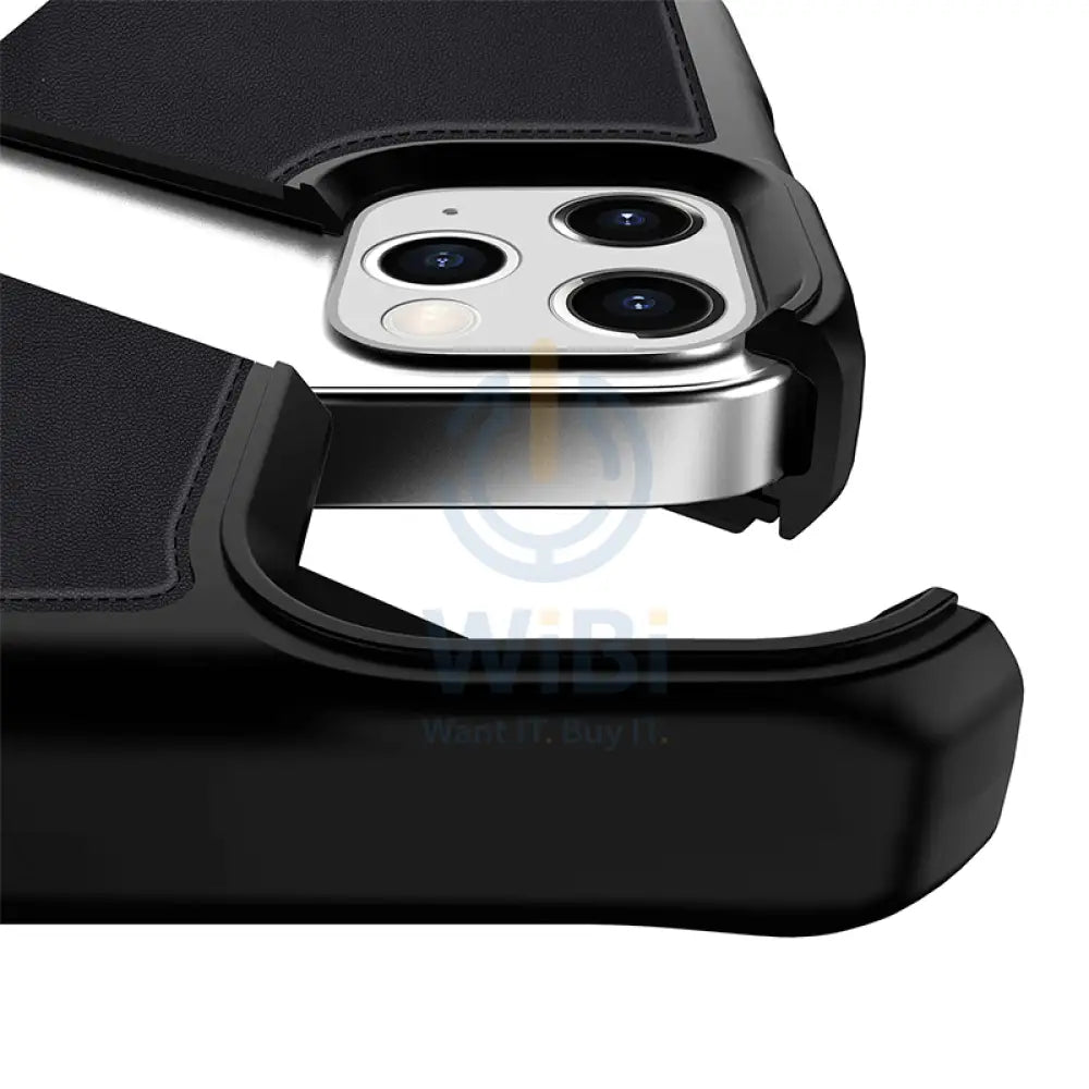 Itskins Folio Leather Case - Apple iPhone 12 & 12 Pro / Black Accessories > Mobiles & Tablets