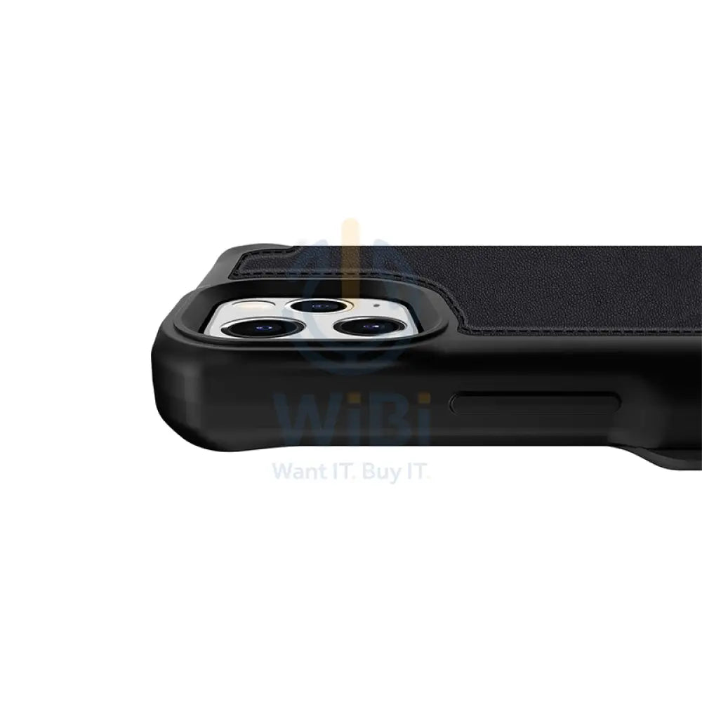 Itskins Folio Leather Case - Apple iPhone 12 & 12 Pro / Black Accessories > Mobiles & Tablets