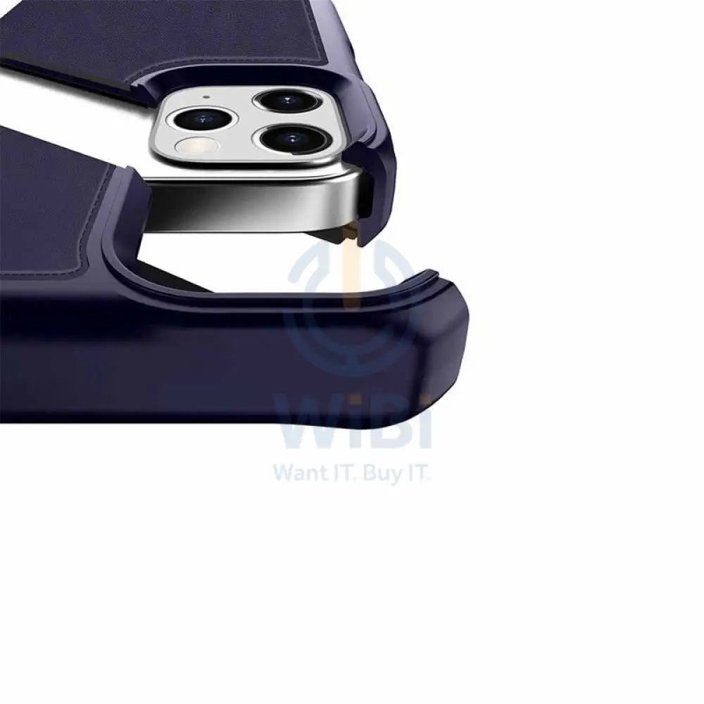 Itskins Folio Leather Case - iPhone 12 & 12 Pro / Navy Blue Accessories > Mobiles & Tablets