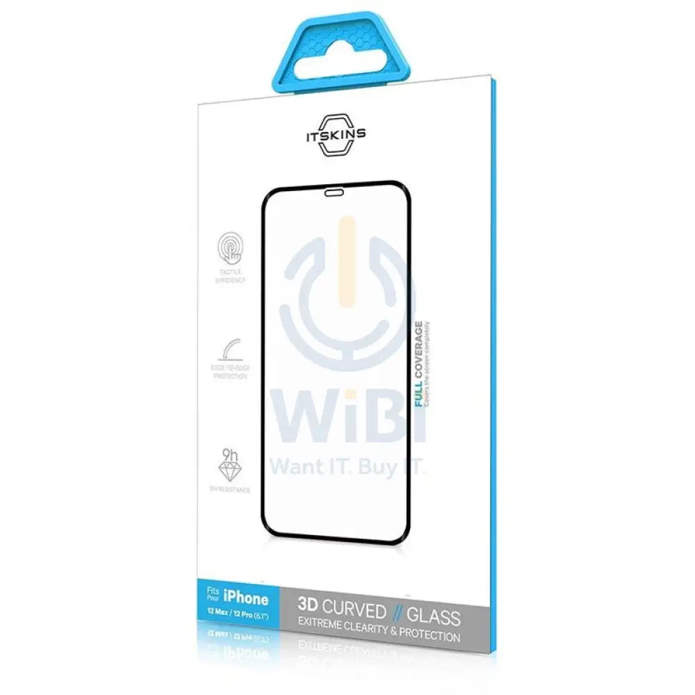 Itskins Hexoglass 3D Screen Protector - Apple iPhone 12 Pro Max / Transparent Accessories > Mobiles & Tablets > Mobiles