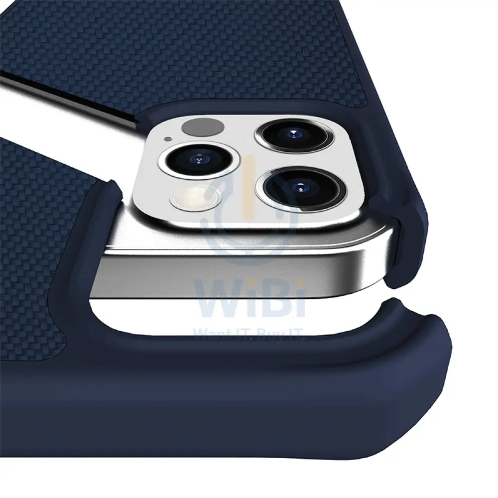 Itskins Hybrid Ballistic Case - Apple iPhone 12 & 12 Pro / Dark Blue Accessories > Mobiles & Tablets