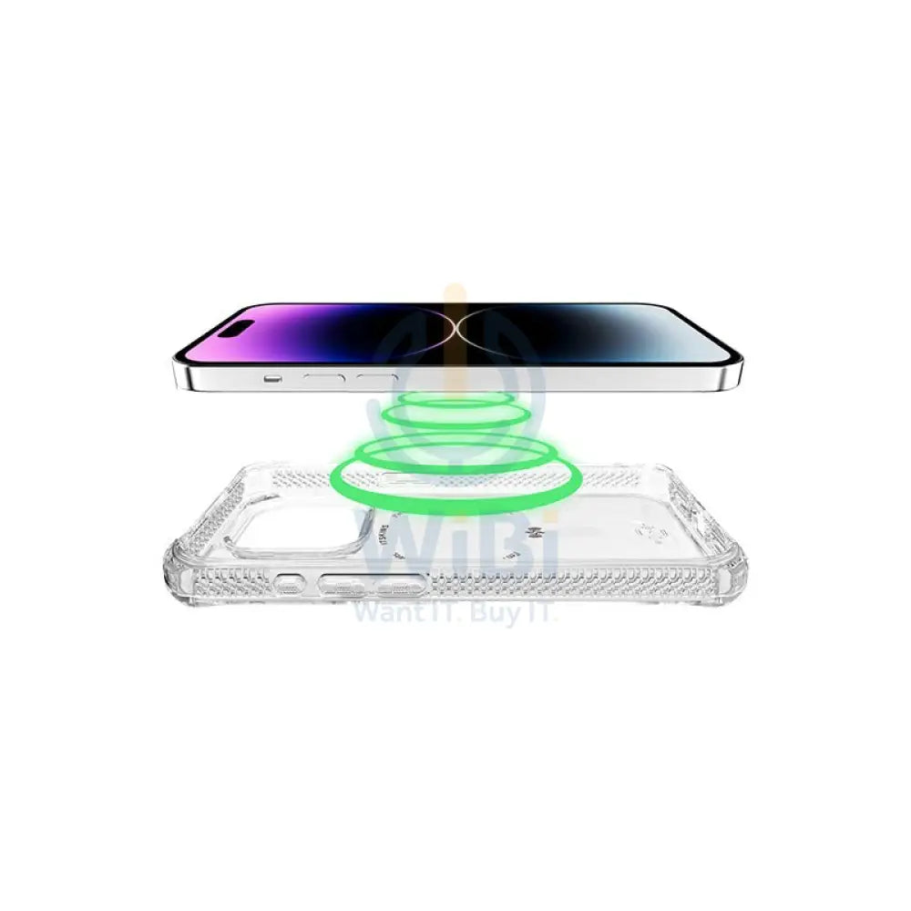 Itskins Hybrid Clear Magsafe Case - Apple iPhone 15 Pro / Transparent Accessories > Mobiles & Tablets > Mobiles >