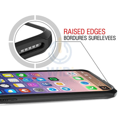 Itskins Hybrid Edge Metallic Frame Case Anti Shock Up To 2 Mtr For iPhone Xs Max - Black Mat Accessories > Mobiles &