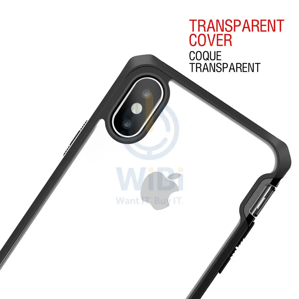 Itskins Hybrid Edge Metallic Frame Case Anti Shock Up To 2 Mtr For iPhone Xs Max - Black Mat Accessories > Mobiles &