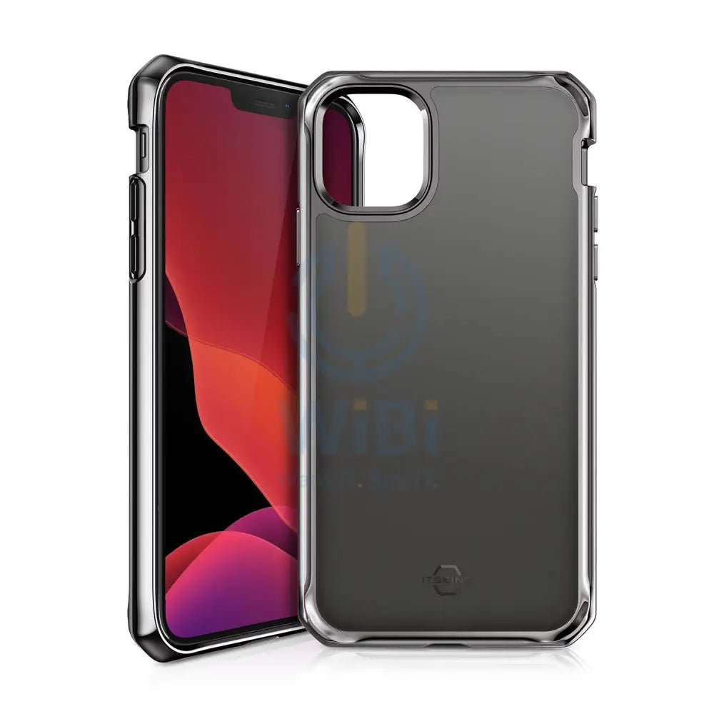 Itskins Hybrid Glass Case - Apple iPhone 12 Pro Max / Space Grey Accessories > Mobiles & Tablets