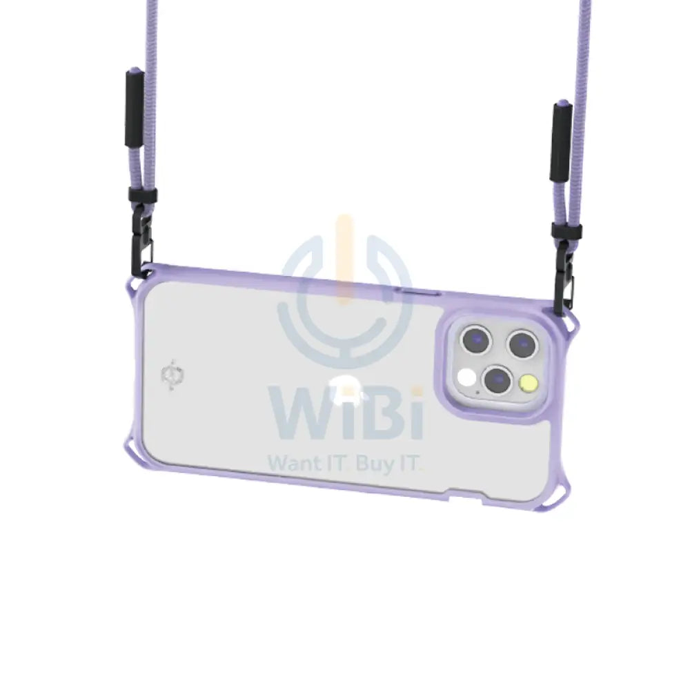 Itskins Hybrid Sling Case - Apple iPhone 13 Pro / Light Purple And Transparent Accessories > Mobiles & Tablets