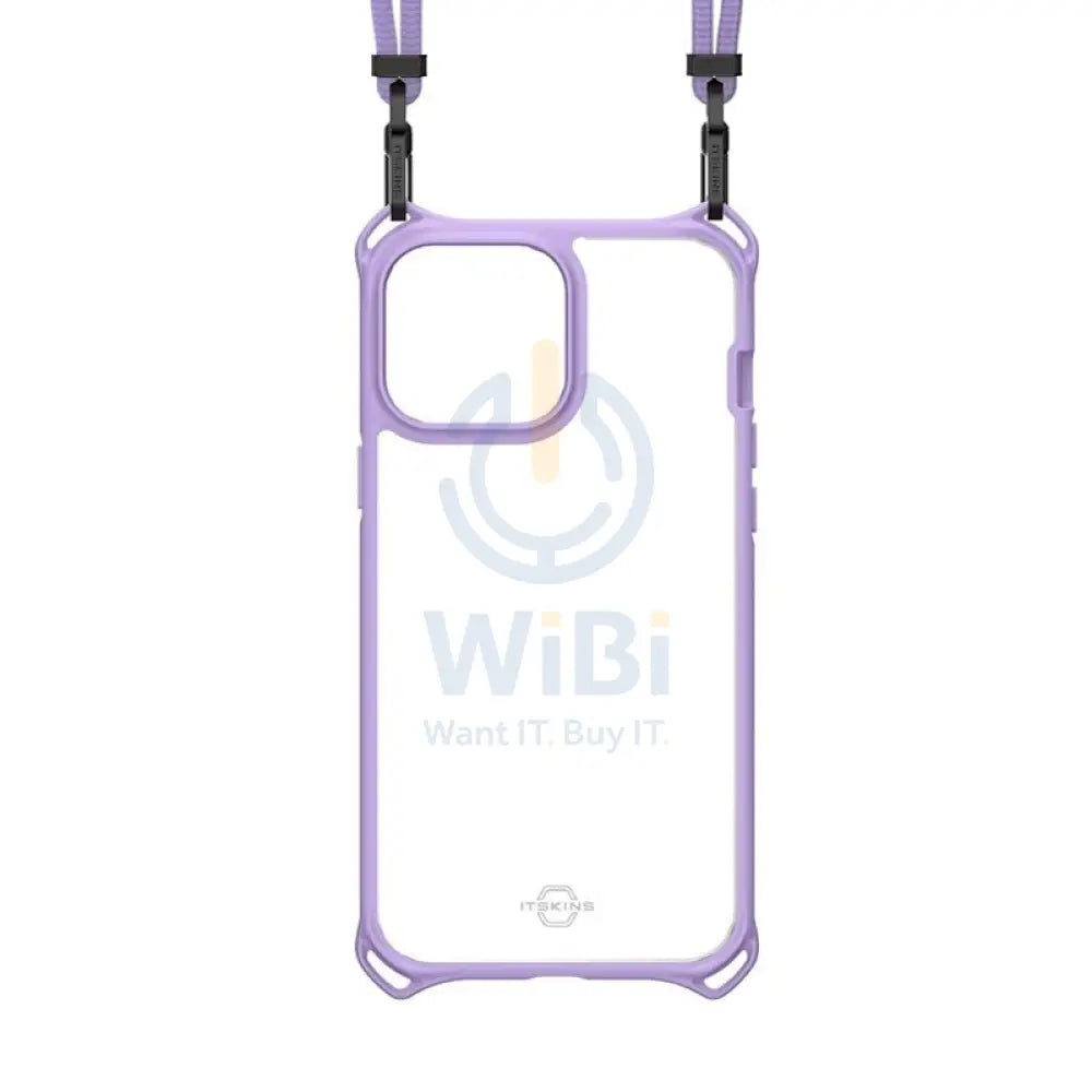 Itskins Hybrid Sling Case - Apple iPhone 13 Pro Max / Light Purple And Transparent Accessories > Mobiles & Tablets