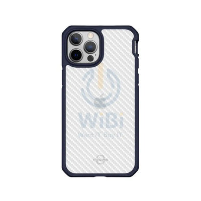 Itskins Hybrid Tek Case - 3M Drop Safe / iPhone 13 Pro / Deep Blue And Transparent