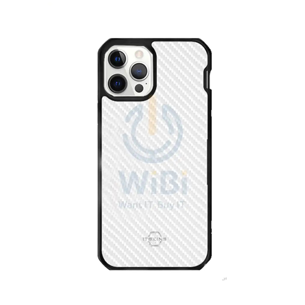 Itskins Hybrid Tek Case - Apple iPhone 12 & 12 Pro / Black And Transparent Accessories > Mobiles & Tablets