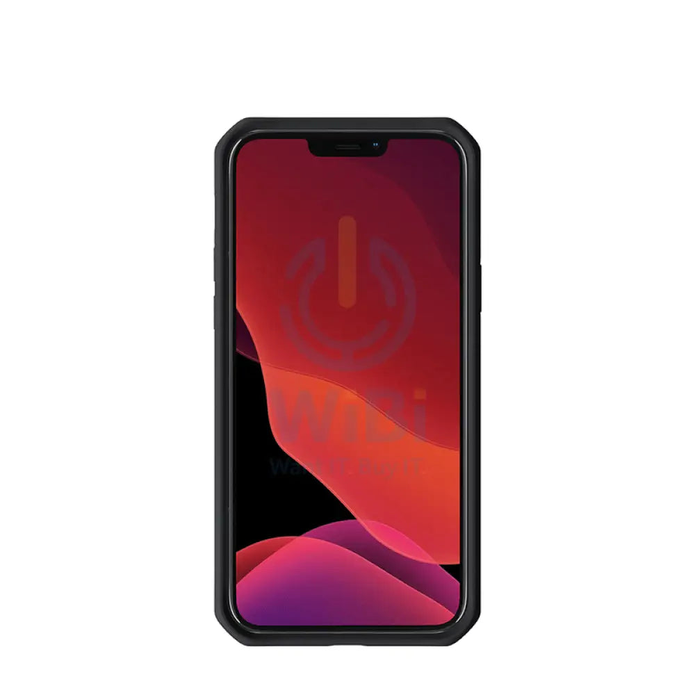 Itskins Hybrid Tek Case - Apple iPhone 12 & 12 Pro / Black And Transparent Accessories > Mobiles & Tablets