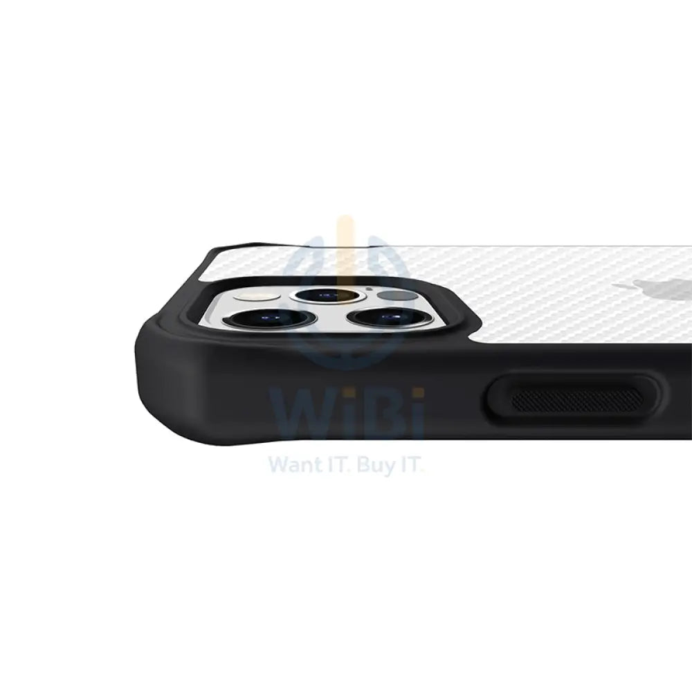 Itskins Hybrid Tek Case - Apple iPhone 12 Pro Max / Black And Transparent Accessories > Mobiles & Tablets
