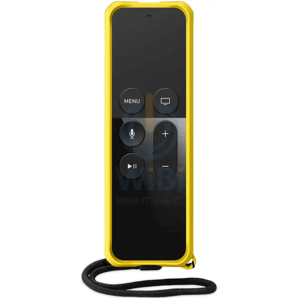Itskins Spectrum Solid Series Case Antimicrobial For Apple Tv 4K Remote Control - Yellow Accessories > Smart Devices >