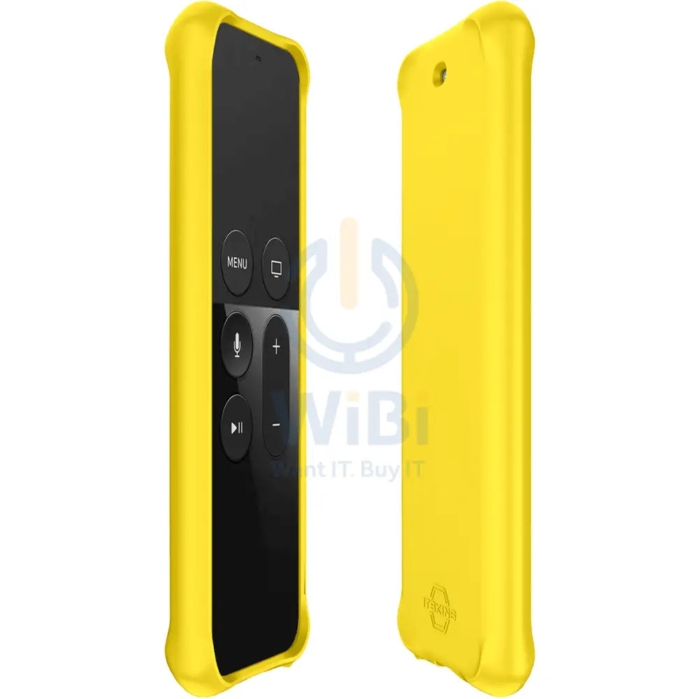 Itskins Spectrum Solid Series Case Antimicrobial For Apple Tv 4K Remote Control - Yellow Accessories > Smart Devices >