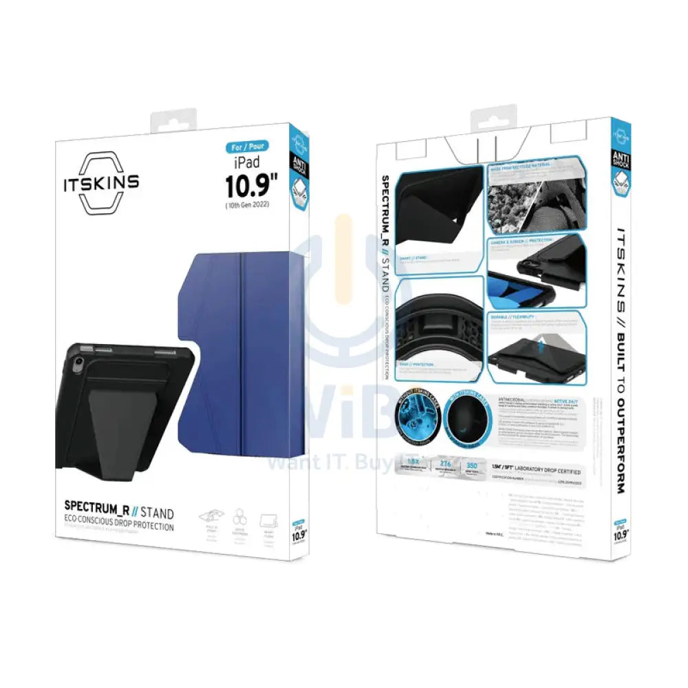 Itskins Spectrum Stand Case - Apple iPad 10.9 / Navy Blue Accessories > Mobiles & Tablets > Tablets > Covers & Cases
