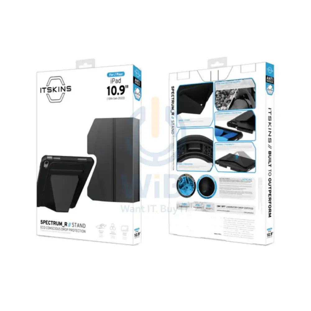 Itskins Spectrum Stand Case - Apple iPad 10.9 / Black Accessories > Mobiles & Tablets > Tablets > Covers & Cases