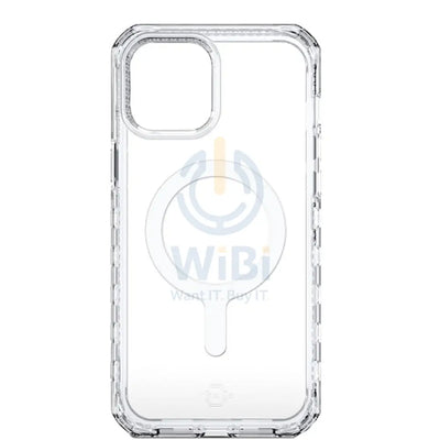 Itskins Supreme Magclear Cover - Apple iPhone 13 Pro / Transparent White Print Accessories > Mobiles & Tablets