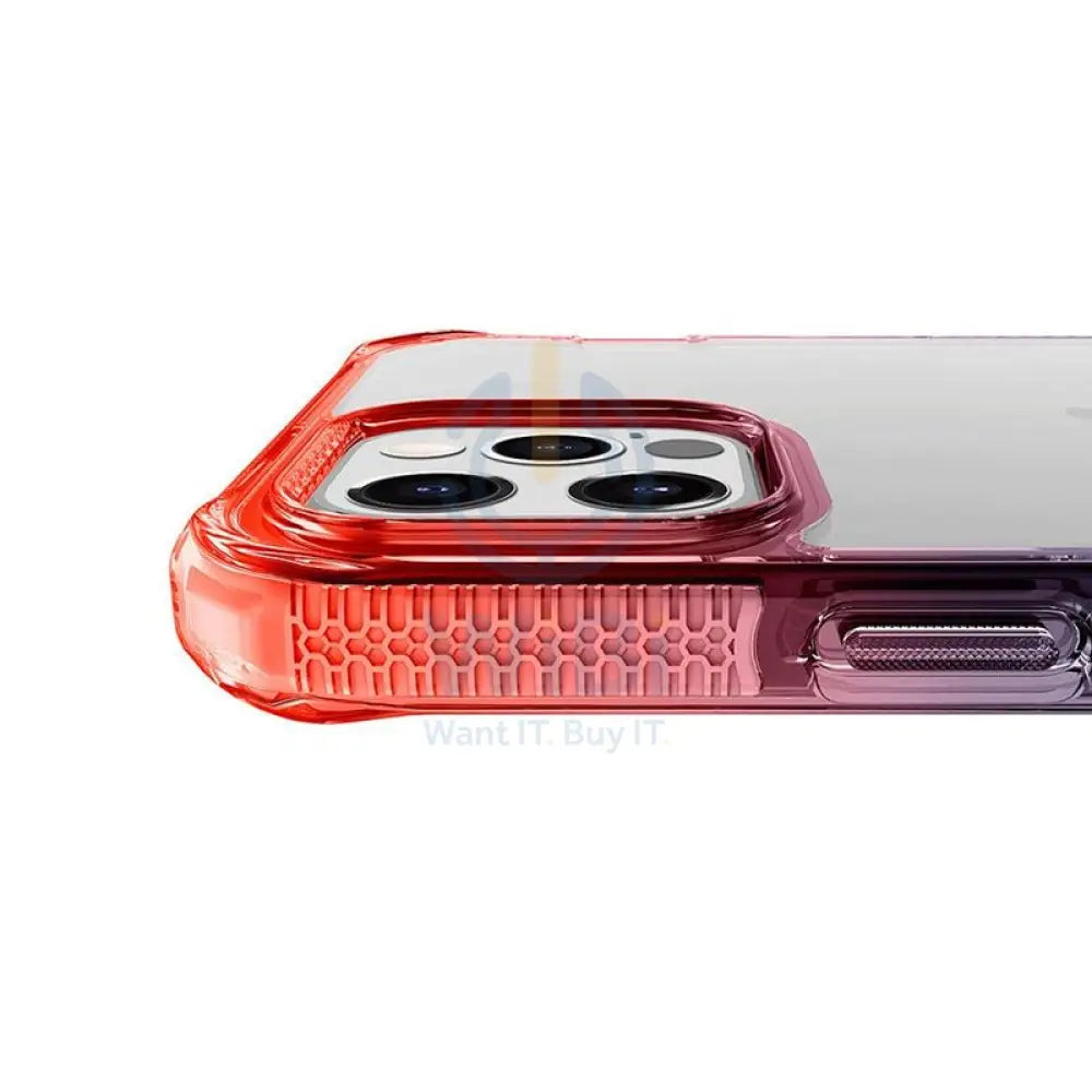 Itskins Supreme Prism Case - Apple iPhone 12 Pro Max / Coral And Black Accessories > Mobiles & Tablets