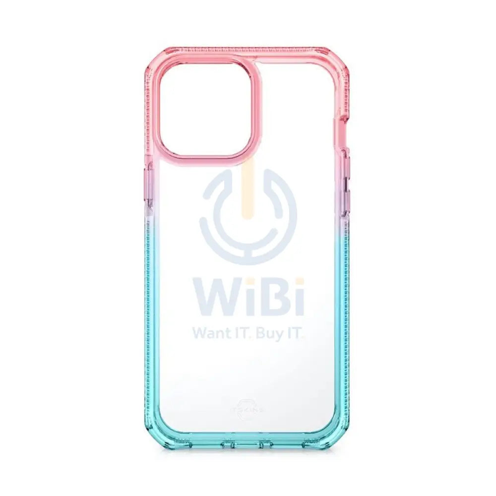 Itskins Supreme Prism Case - Apple iPhone 13 Pro / Light Pink And Light Blue Accessories > Mobiles & Tablets