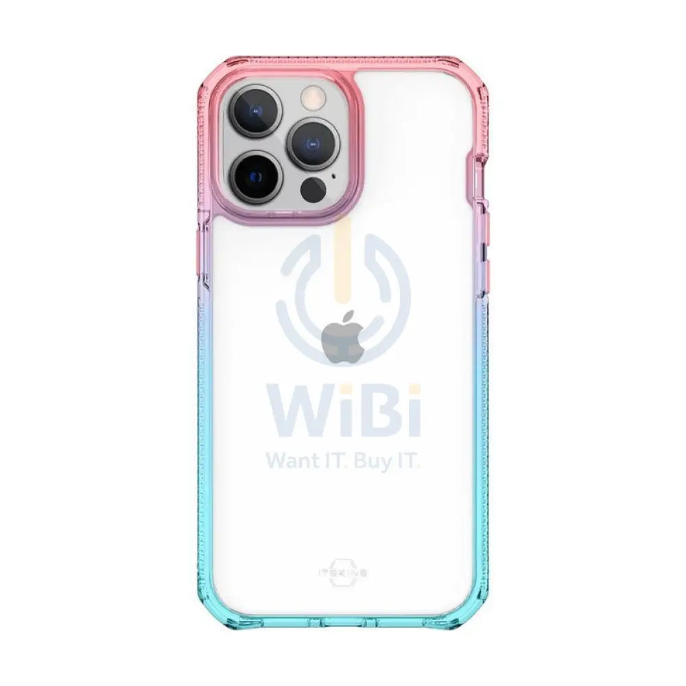 Itskins Supreme Prism Case - Apple iPhone 13 Pro / Light Pink And Light Blue Accessories > Mobiles & Tablets