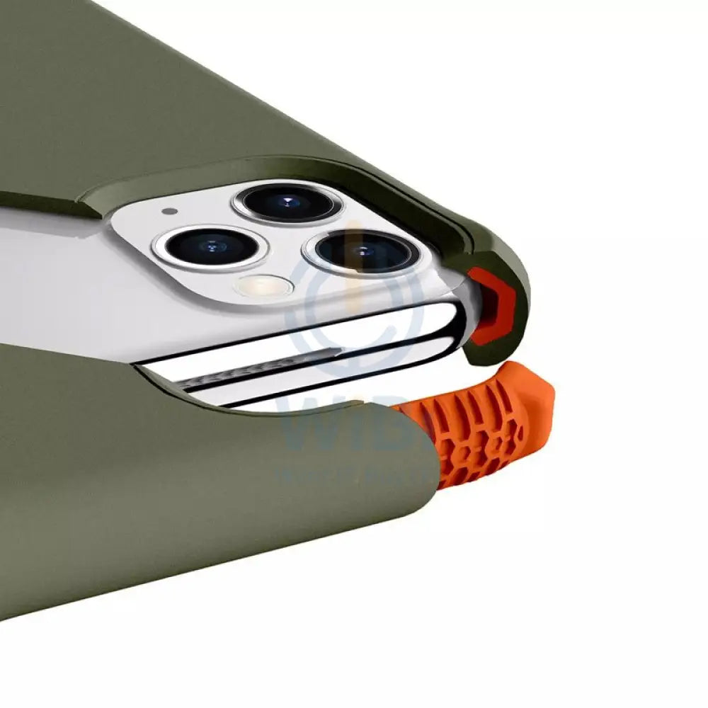 Itskins Supreme Solid Case - Apple iPhone 11 Pro / Kaki & Orange Accessories > Mobiles & Tablets
