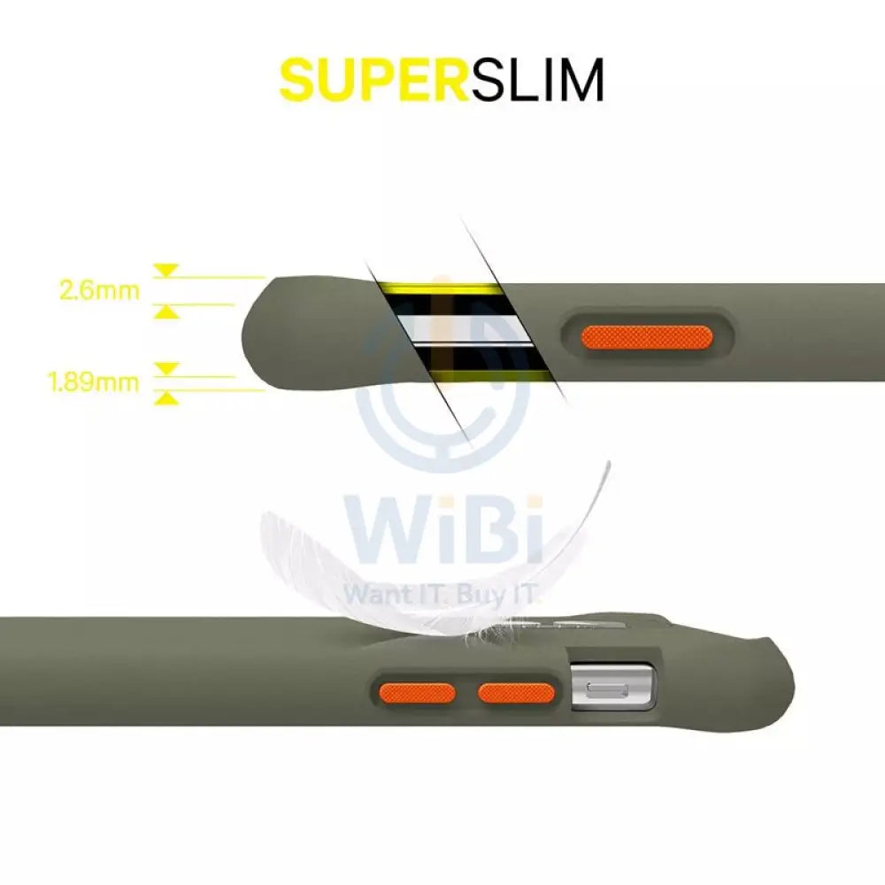 Itskins Supreme Solid Case - Apple iPhone 11 Pro / Kaki & Orange Accessories > Mobiles & Tablets