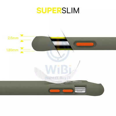 Itskins Supreme Solid Case - Apple iPhone 11 Pro / Kaki & Orange Accessories > Mobiles & Tablets