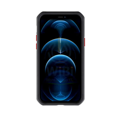 Itskins Supreme Solid Case For iPhone 12 & 12 Pro - Black And Red Accessories > Mobiles & Tablets