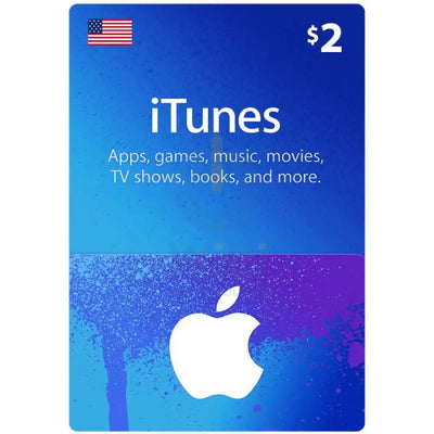 iTunes Gift Card $2 (US) Digital Card Digital Cards