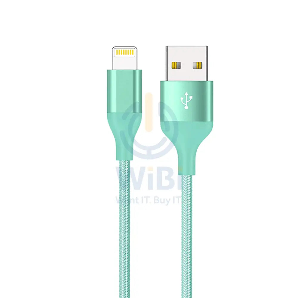 iWALK Braided 1.8 Meter Lightning to USB MFI Cable for iPhone - Mint Accessories > Cables & Converters > Cables