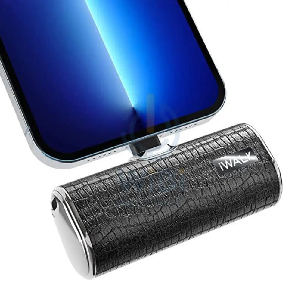 iWALK Link Me Plus Leather Coated Pocket Battery 4500 mAh For iPhone - Black Accessories > Power Bank > Offer Zone