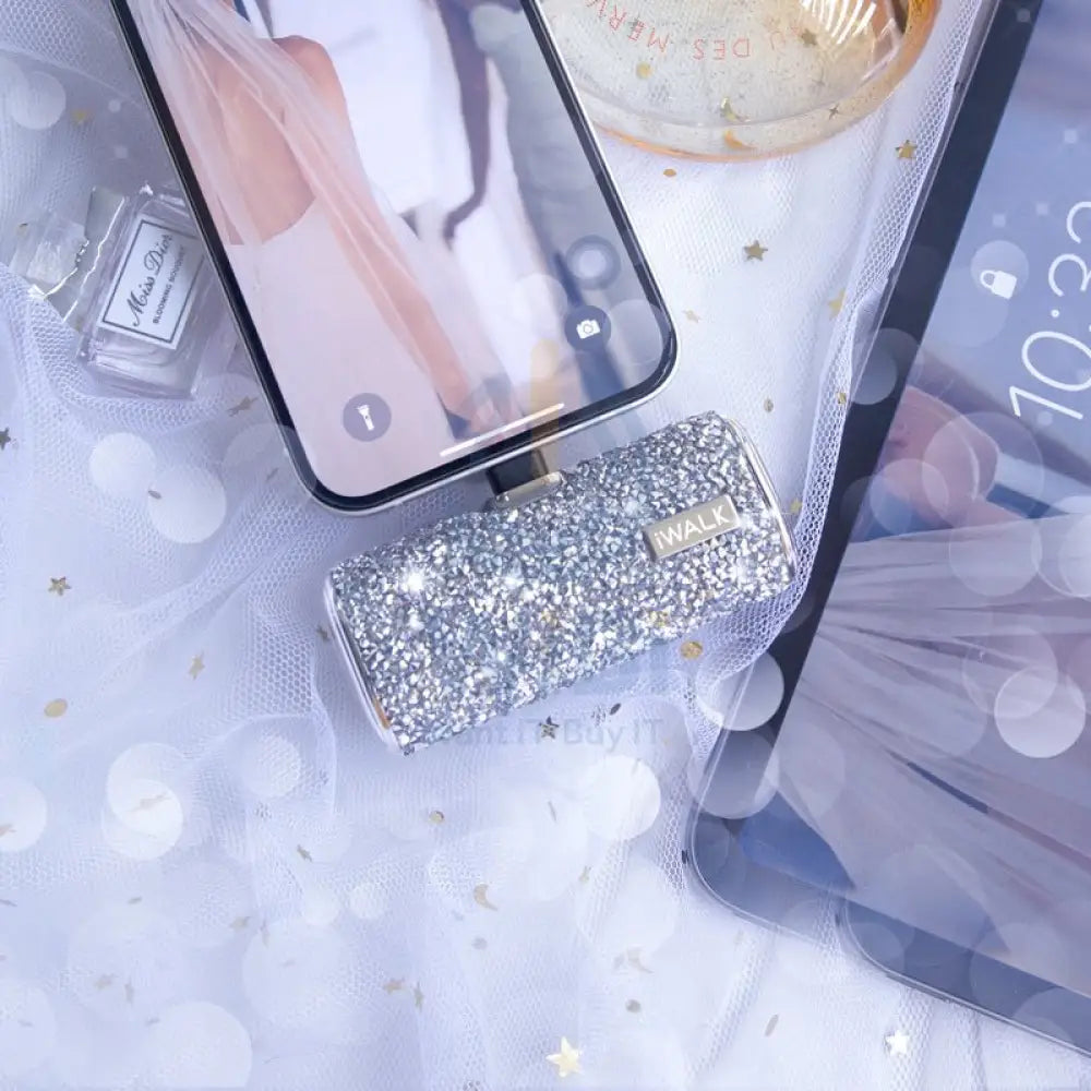 iWALK Link Me Plus Pocket Battery for iPhone - 4500 mAh / Lightning / Silver Diamond Accessories > Power Adapters