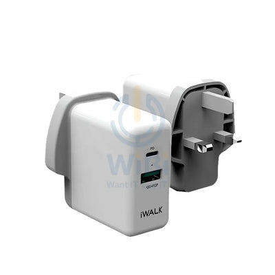 iWALK Power Adapter Power Delivery & QC 3.0 - White Accessories > Power Adapters